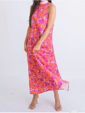 Karlie floral halter maxi dress sz S